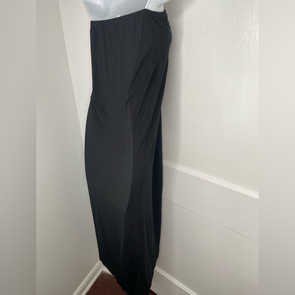 Swimsuits for All Elegant Black Strapless Beach Cover Up - Picture 8 of 8